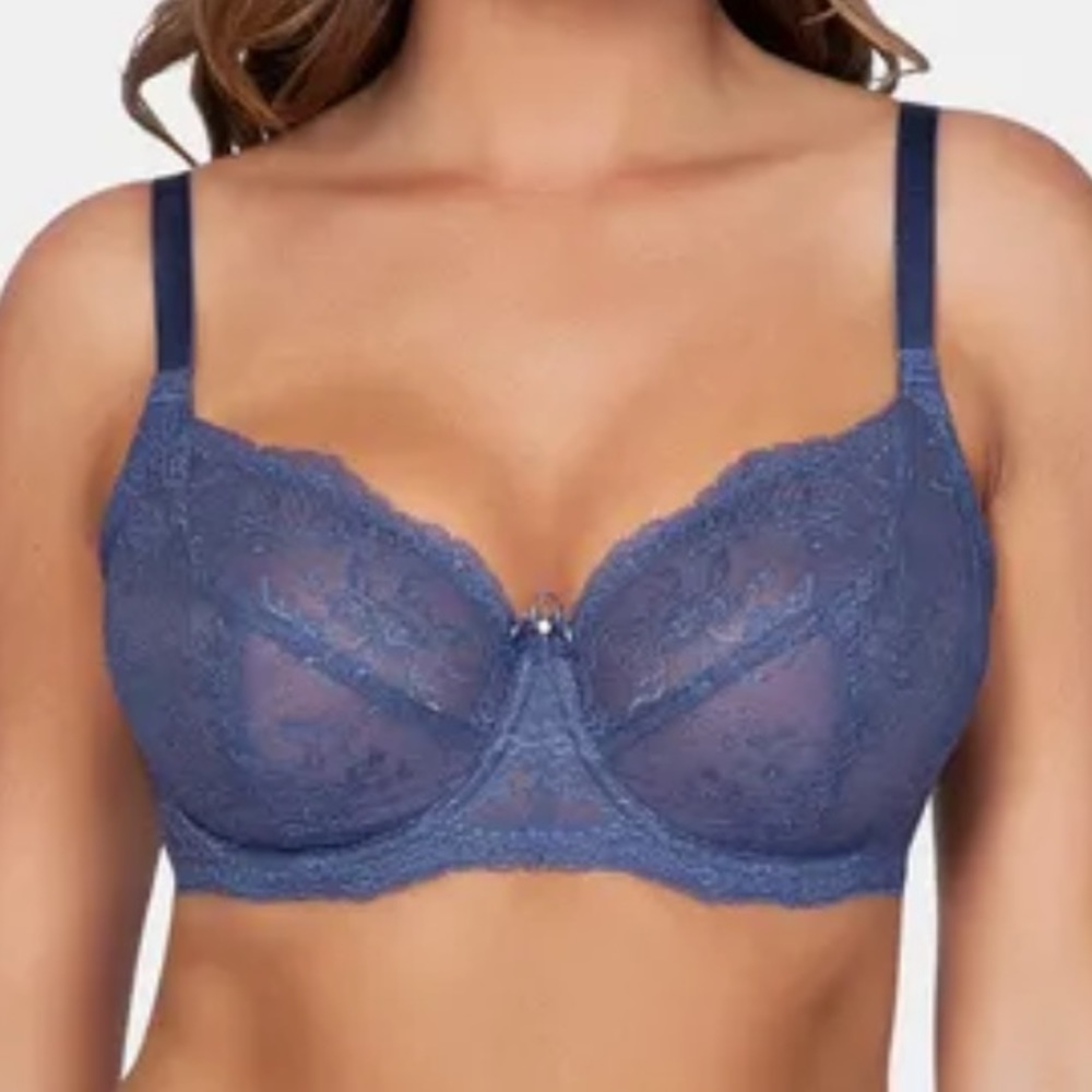 Parfait Sandrine 36G Double Layered Full Coverage Unlined Bra - French Blue